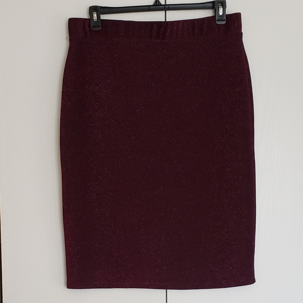 Target Wild Fable Purple Sparkle Midi Skirt